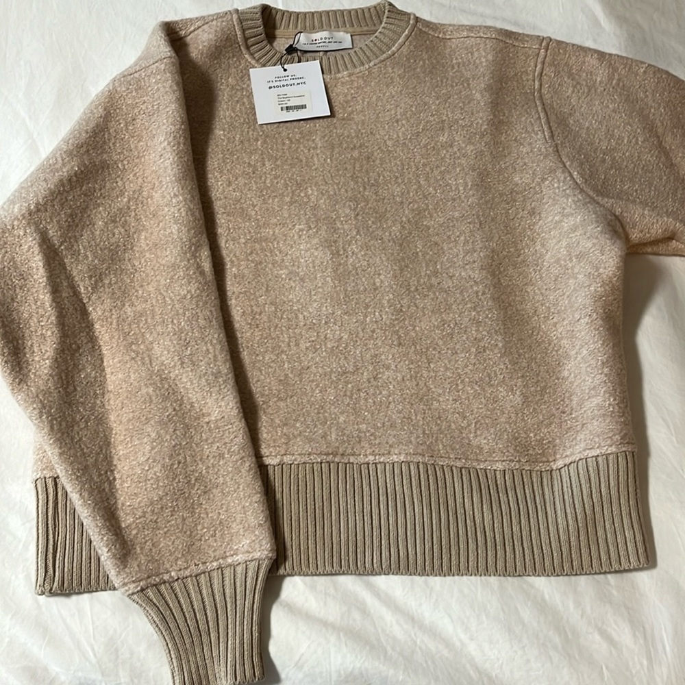 Sold Out NYC The Boyfriend Sweatshirt cream XS